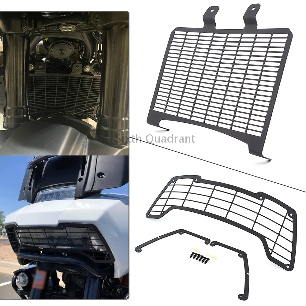 Aluminum Motorcycle Radiator Grille+Headlight Guard Cover Fits For Harley Pan America Adventure ADV 1250 Special RA1250 RA1250S
Aluminum Motorcycle Radiator Grille+Headlight Guard Cover Fits For Harley Pan America Adventure ADV 1250 Special RA1250 RA1250S