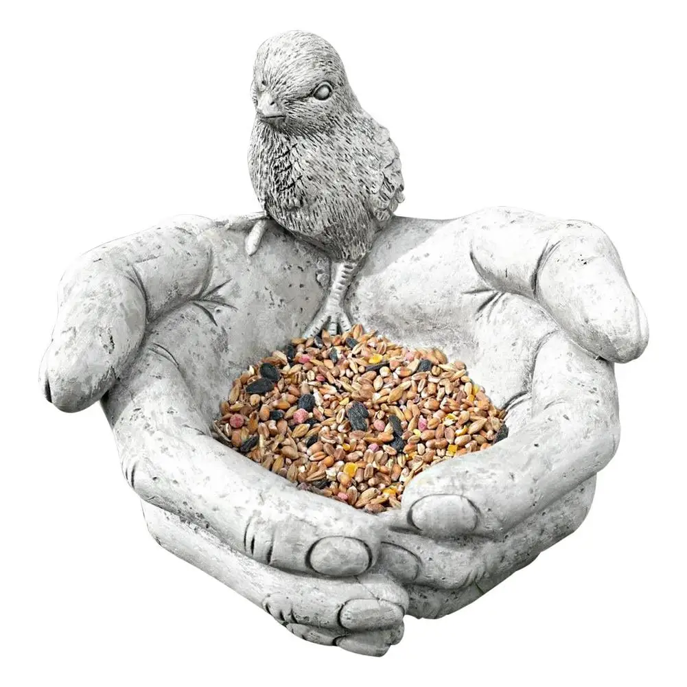 Yard Art Holding Chick Hands Garden Statue Outdoor Stone Effect Hands Resin Sculpture Ornament Whimsical Wild Bird Feeder
Yard Art Holding Chick Hands Garden Statue Outdoor Stone Effect Hands Resin Sculpture Ornament Whimsical Wild Bird Feeder