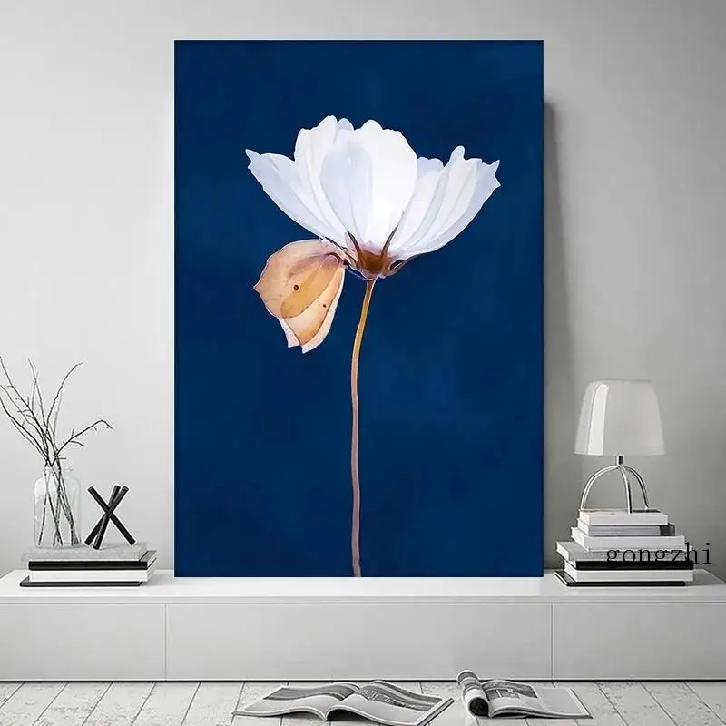 White Flowers Butterfly Nordic Poster Blue Canvas Painting and Prints Modern Wall Art Pictures for Living Room Home Decoration
White Flowers Butterfly Nordic Poster Blue Canvas Painting and Prints Modern Wall Art Pictures for Living Room Home Decoration
