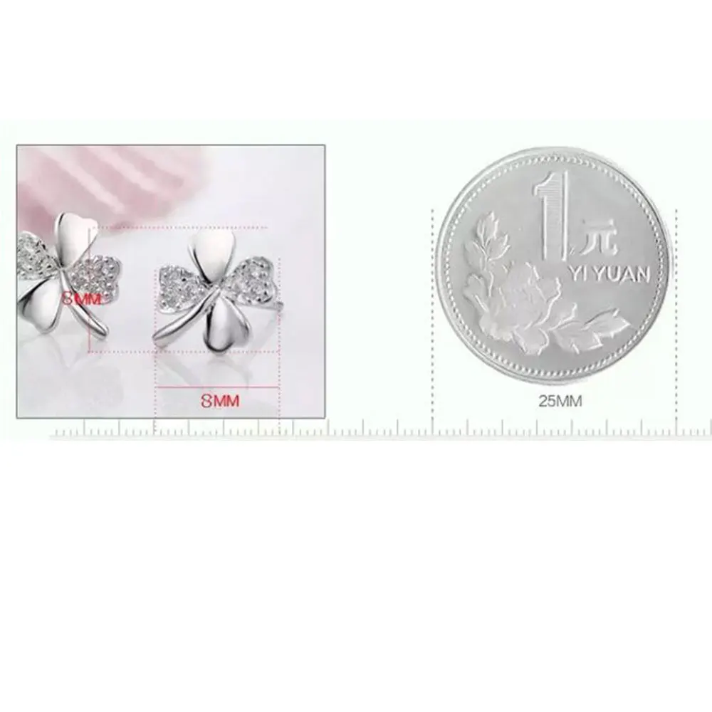 ANENJERY 925 Sterling Silver Hot Sale Earrings brincos pendientes Lucky Clover Stud Earrings For Women Gift oorbellen S-E55
ANENJERY 925 Sterling Silver Hot Sale Earrings brincos pendientes Lucky Clover Stud Earrings For Women Gift oorbellen S-E55