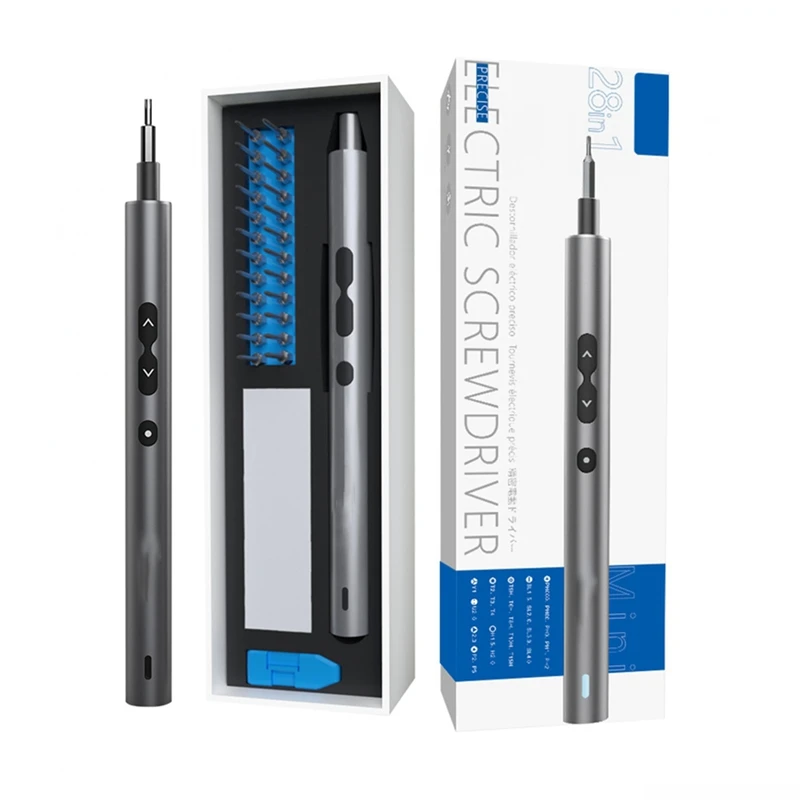 28 in 1 Precision Electric Screwdriver Set for Phone Laptop Magnetic Lithium Battery Multifuctional Screwdriver
28 in 1 Precision Electric Screwdriver Set for Phone Laptop Magnetic Lithium Battery Multifuctional Screwdriver