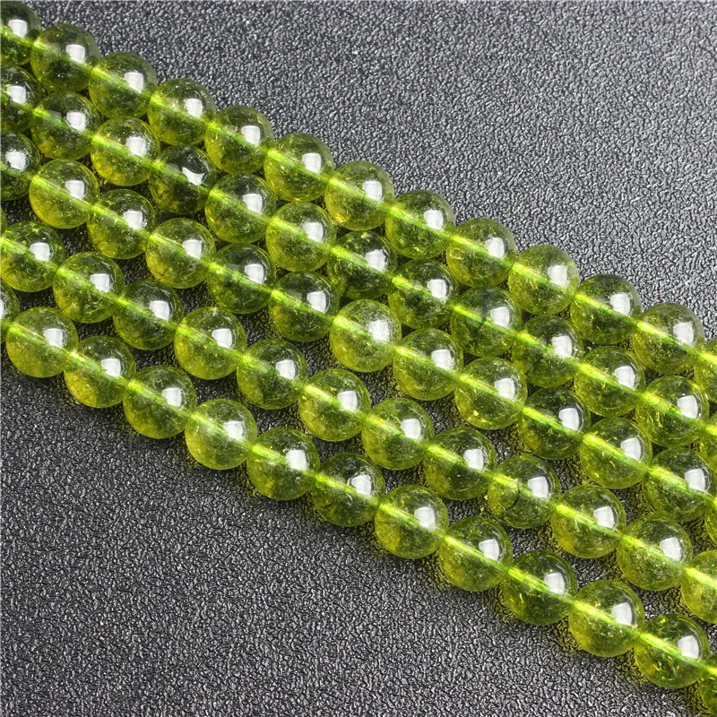 Natural stone round bead olivine loose beads 6 / 8 / 10 / 12mm suitable for jewelry making DIY Bracelet Necklace
Natural stone round bead olivine loose beads 6 / 8 / 10 / 12mm suitable for jewelry making DIY Bracelet Necklace