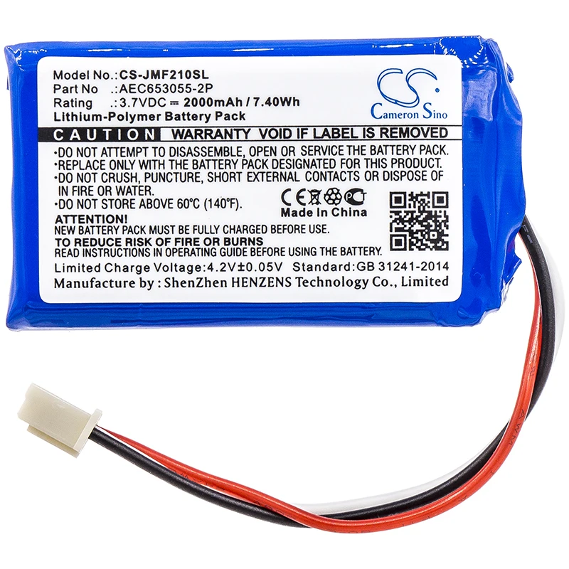 cameron sino 2000mah battery for JBL Flip 2 (2013) Flip II (2013) JBL AEC653055-2P
cameron sino 2000mah battery for JBL Flip 2 (2013) Flip II (2013) JBL AEC653055-2P