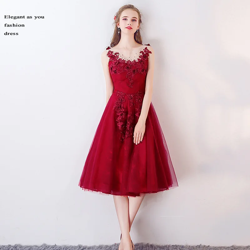 Burgundy Women Evening Mesh Dress Exquisite Appliques Bride Bridesmaid Wedding Party Pleated Skirt Mid-Length Banquet Prom Gown
Burgundy Women Evening Mesh Dress Exquisite Appliques Bride Bridesmaid Wedding Party Pleated Skirt Mid-Length Banquet Prom Gown