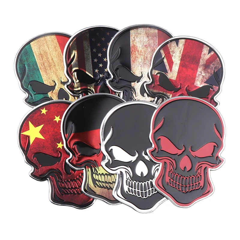 Car Styling 3D Aluminum Germany Italy UK France USA National Flag Punisher Skull Emblem Badge Auto Body Trunk Decoration Sticker
Car Styling 3D Aluminum Germany Italy UK France USA National Flag Punisher Skull Emblem Badge Auto Body Trunk Decoration Sticker