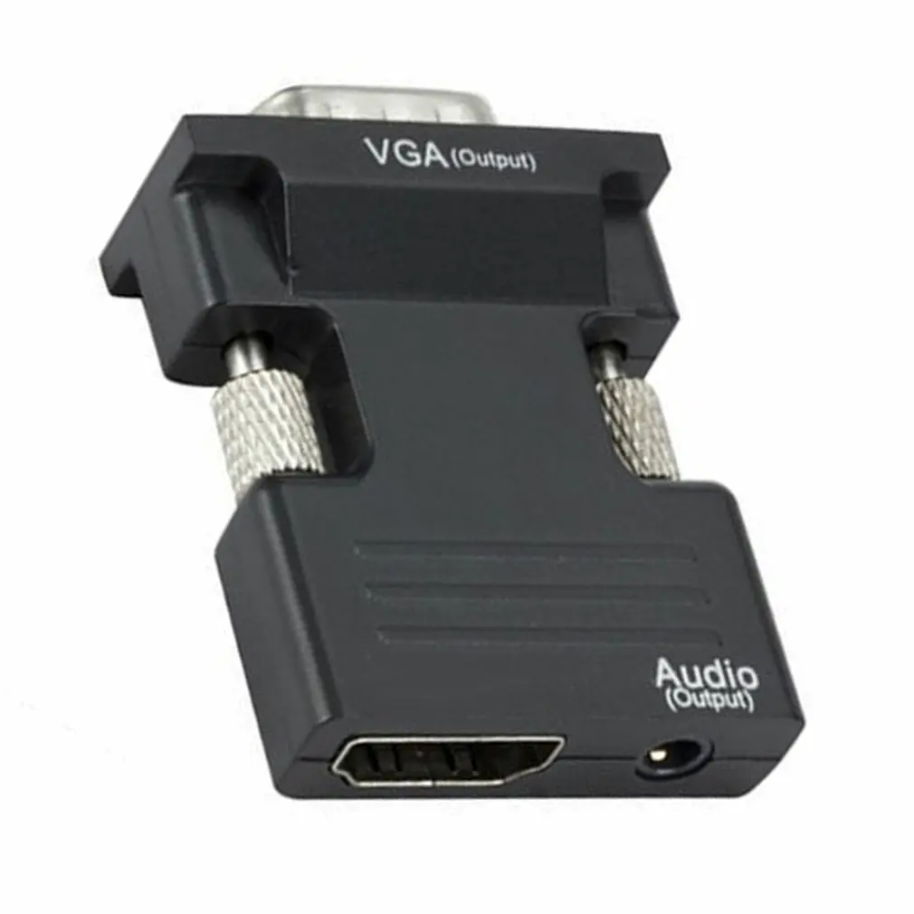 HDMI-compatible To VGA With Audio Adapter Computer Set-top Box HDMI-compatible Female To Monitoring VGA Male Converter 
HDMI-compatible To VGA With Audio Adapter Computer Set-top Box HDMI-compatible Female To Monitoring VGA Male Converter