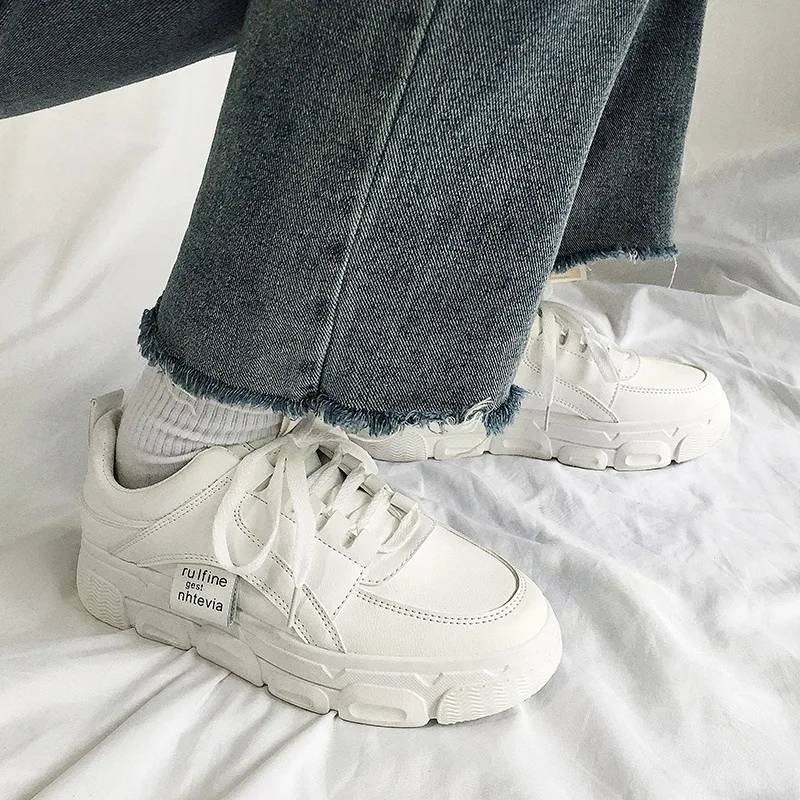 SWYIVY PU Platform Sneakers Women 2020 White Sneakers For Women Shoes Spring Flat Shoes Woman Casual Sneaker Med Heel Female New
SWYIVY PU Platform Sneakers Women 2020 White Sneakers For Women Shoes Spring Flat Shoes Woman Casual Sneaker Med Heel Female New
