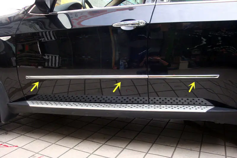 for BMW X5 E70 2007-2013 Steel Chrome Side Door Body Bottom Sill Cover Trim 4pcs Auto parts Car modification
for BMW X5 E70 2007-2013 Steel Chrome Side Door Body Bottom Sill Cover Trim 4pcs Auto parts Car modification