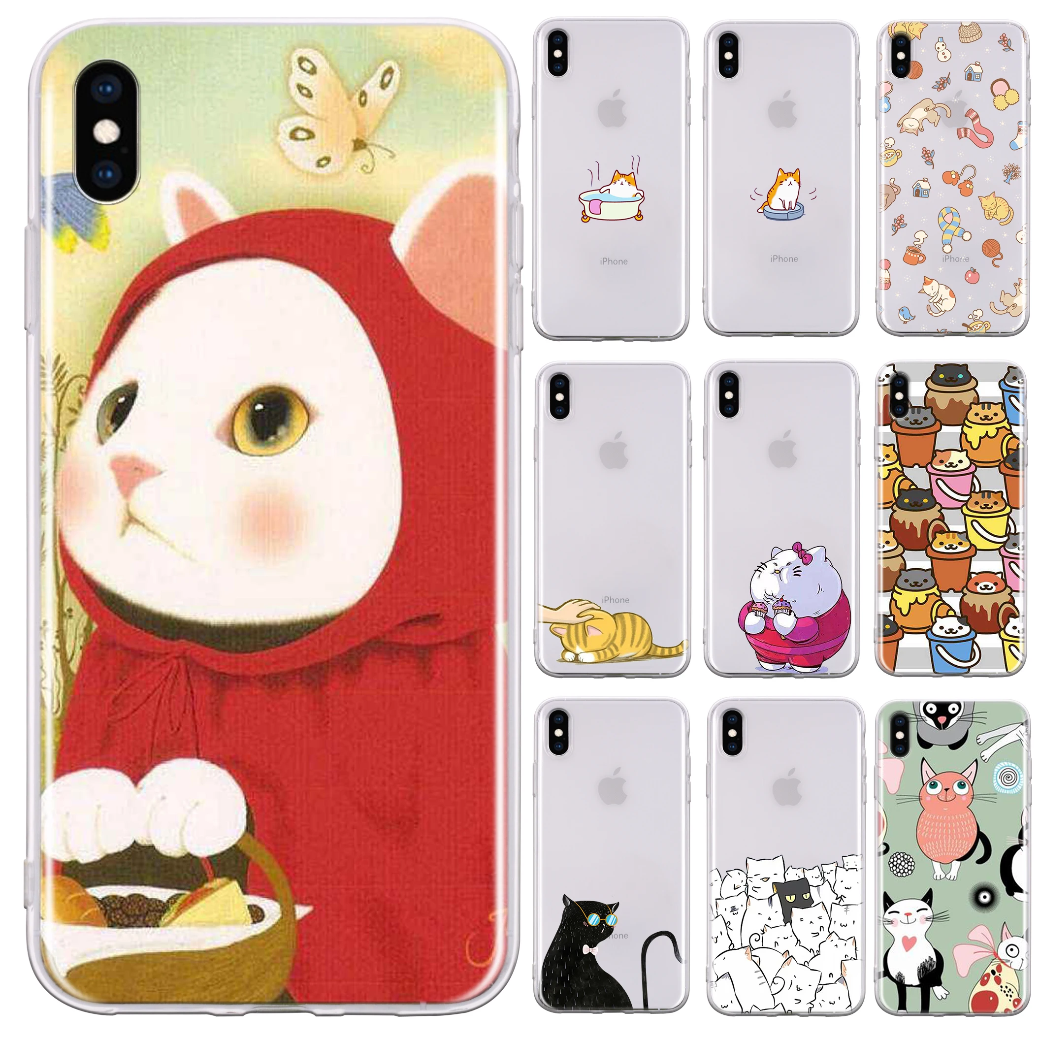 Case For iPhone 11 Pro Max XR Xs 5 5s 6 6s 7 8 Plus SE SE2 Cute Cat Design Popular Clear Transparent TPU Cover
Case For iPhone 11 Pro Max XR Xs 5 5s 6 6s 7 8 Plus SE SE2 Cute Cat Design Popular Clear Transparent TPU Cover