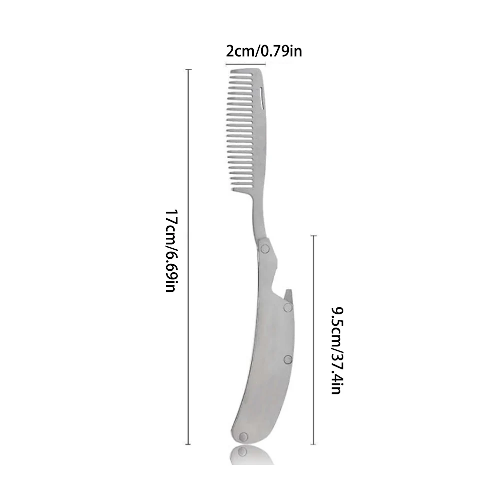 Beard Hair Comb Mens Stainless Steel Comb Folding Portable Foldable Travel Comb Oil Head Portable Beard Combs Styling Product
Beard Hair Comb Mens Stainless Steel Comb Folding Portable Foldable Travel Comb Oil Head Portable Beard Combs Styling Product