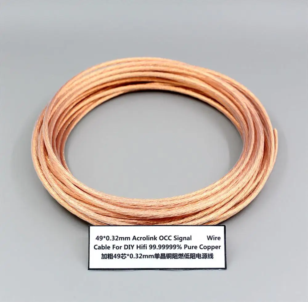 5m 49Pins*0.39mm Acrolink OCC Signal Wire Cable For DIY Hifi 99.99999% Pure Copper LN002495
5m 49Pins*0.39mm Acrolink OCC Signal Wire Cable For DIY Hifi 99.99999% Pure Copper LN002495