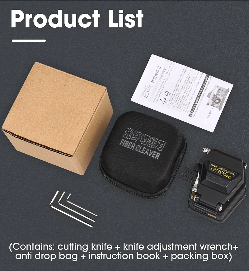 Fiber cleaver SKL-6C Cable Cutting Knife FTTT Fiber Optic Knife Tools cutter High Precision Cleavers 16 surface blade
Fiber cleaver SKL-6C Cable Cutting Knife FTTT Fiber Optic Knife Tools cutter High Precision Cleavers 16 surface blade
