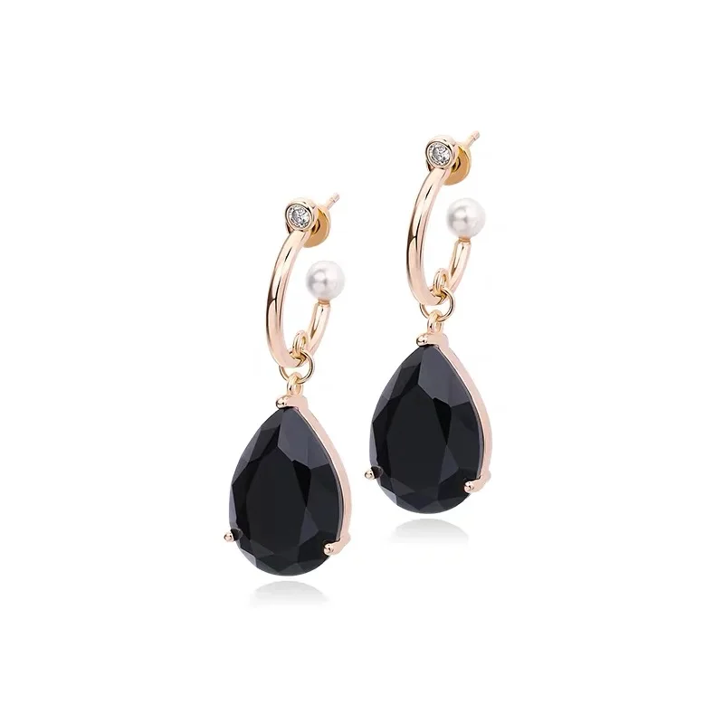 De Runa Hotel Celebrity Inspired Black Water Drop Earrings Internet Celebrity Elegance Retro High Grade Sense Earrings Stud
De Runa Hotel Celebrity Inspired Black Water Drop Earrings Internet Celebrity Elegance Retro High Grade Sense Earrings Stud