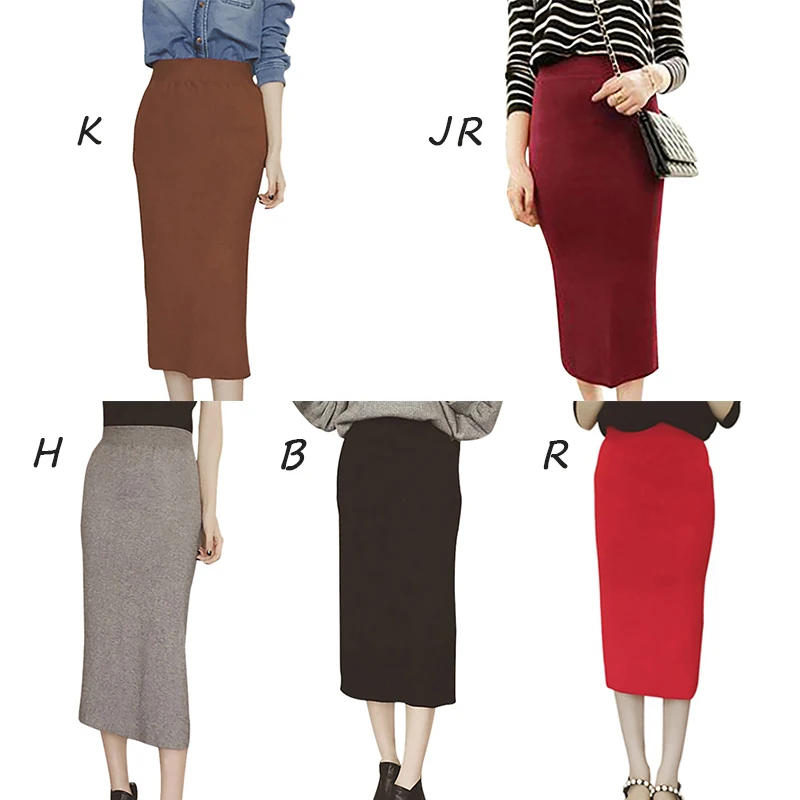 Autumn New Solid Color High Waist Bodycon Skirt Fashion Wild Sexy Slim Women Knit Straight Skirt
Autumn New Solid Color High Waist Bodycon Skirt Fashion Wild Sexy Slim Women Knit Straight Skirt