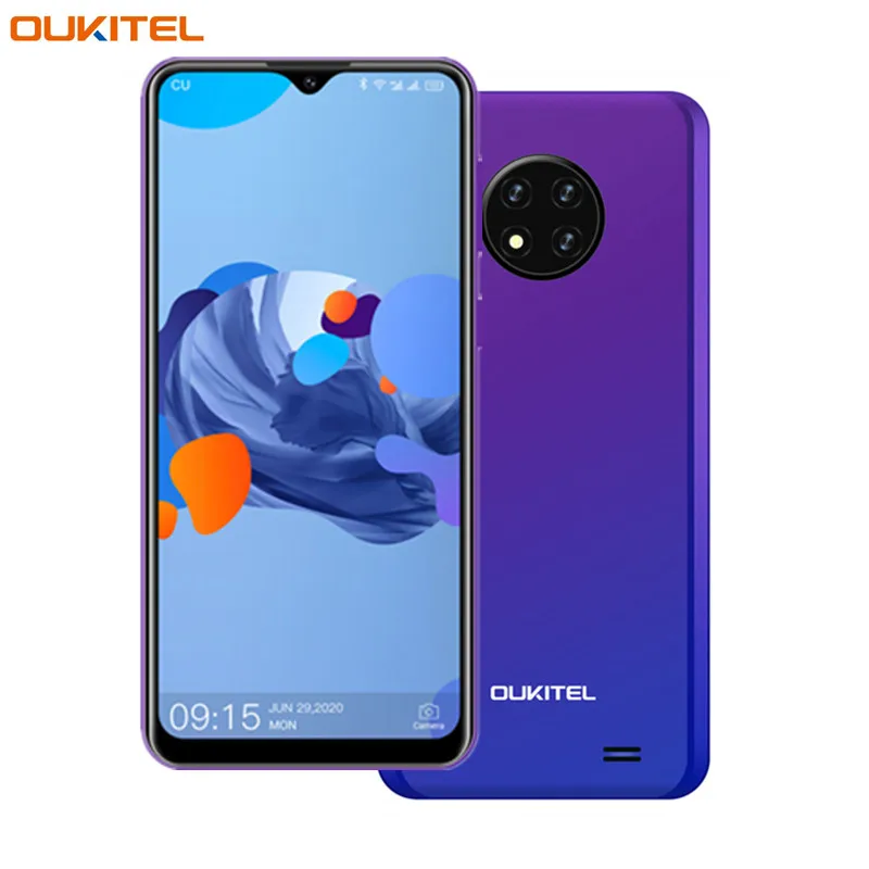 

Original OUKITEL C19 Android 10.0 Smartphone 4000mAh 4G LTE 6.49'' HD 2GB 16GB MTK6737 Quad Core 13MP Cameras Mobile Phone