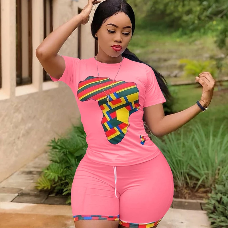 Plus Size 2 Piece Matching Set Women Tracksuit Print Short Sleeve Slim Fit Top Bodycon Short Sweat Suit Lounge Wear Outfits 2021
Plus Size 2 Piece Matching Set Women Tracksuit Print Short Sleeve Slim Fit Top Bodycon Short Sweat Suit Lounge Wear Outfits 2021