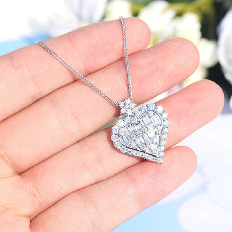 Girlfriend Zircon Heart Pendant Necklace for Women Valentine's Day Luxury Jewelry Silver Color Chain Collar Wedding Lover Gifts
Girlfriend Zircon Heart Pendant Necklace for Women Valentine's Day Luxury Jewelry Silver Color Chain Collar Wedding Lover Gifts