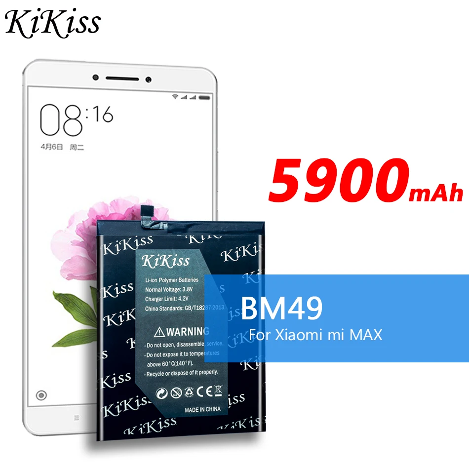 Free Tool 5900mAh BM49 For Xiaomi Mi Max Mobile Phone Battery +Tracking Number 
Free Tool 5900mAh BM49 For Xiaomi Mi Max Mobile Phone Battery +Tracking Number