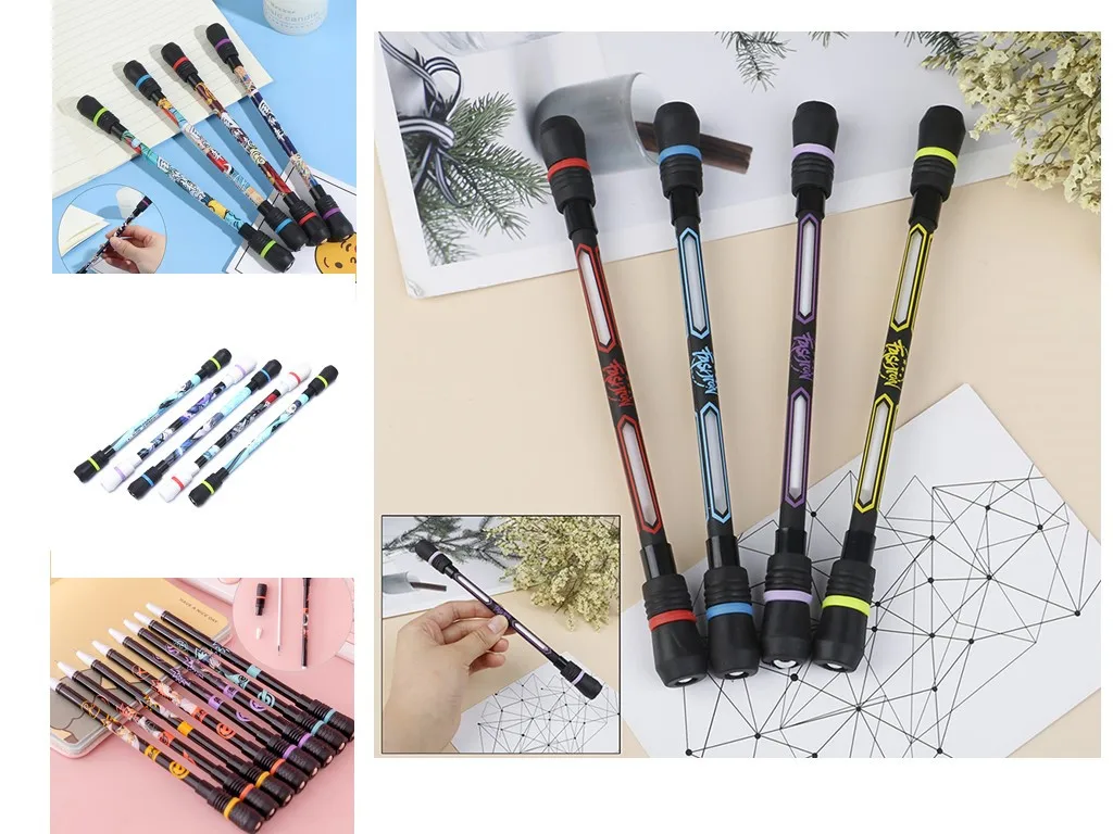 0.5mm Funny Rotating Pen Spinning Gaming Pens Creative Spinning Gel Pen for Kids Students Writing Toys Kawaii Stationery Pen
0.5mm Funny Rotating Pen Spinning Gaming Pens Creative Spinning Gel Pen for Kids Students Writing Toys Kawaii Stationery Pen