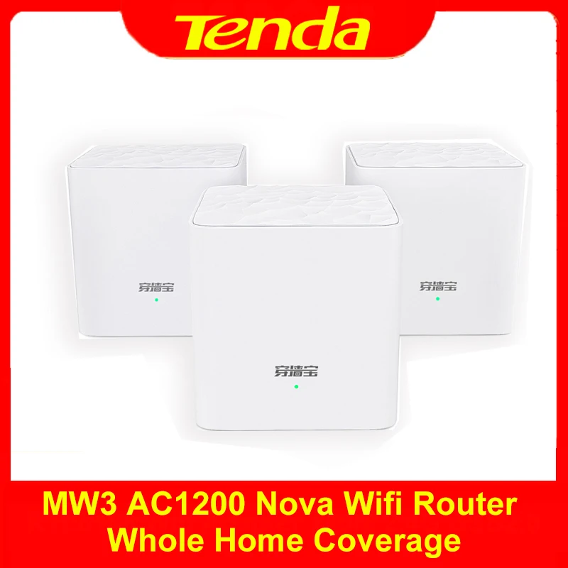 Tenda MW3 Nova Wi-Fi роутер AC1200 двухдиапазонный Wifi ретранслятор весь дом покрытие беспроводной мост Wifi система 
Tenda MW3 Nova Wi-Fi роутер AC1200 двухдиапазонный Wifi ретранслятор весь дом покрытие беспроводной мост Wifi система