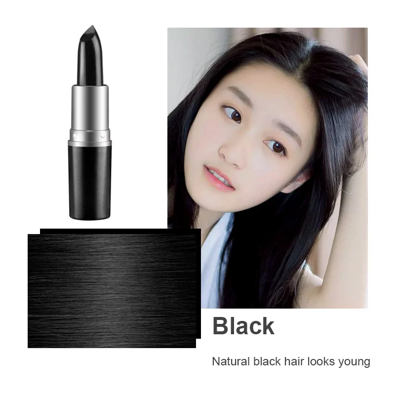 Plant Soft Ingredients Hair Dye Lipstick-shaped Cover Up White Hair Colour Dye Do No Harm Simple Fast Cover White Hair Dye TSLM2
Plant Soft Ingredients Hair Dye Lipstick-shaped Cover Up White Hair Colour Dye Do No Harm Simple Fast Cover White Hair Dye TSLM2