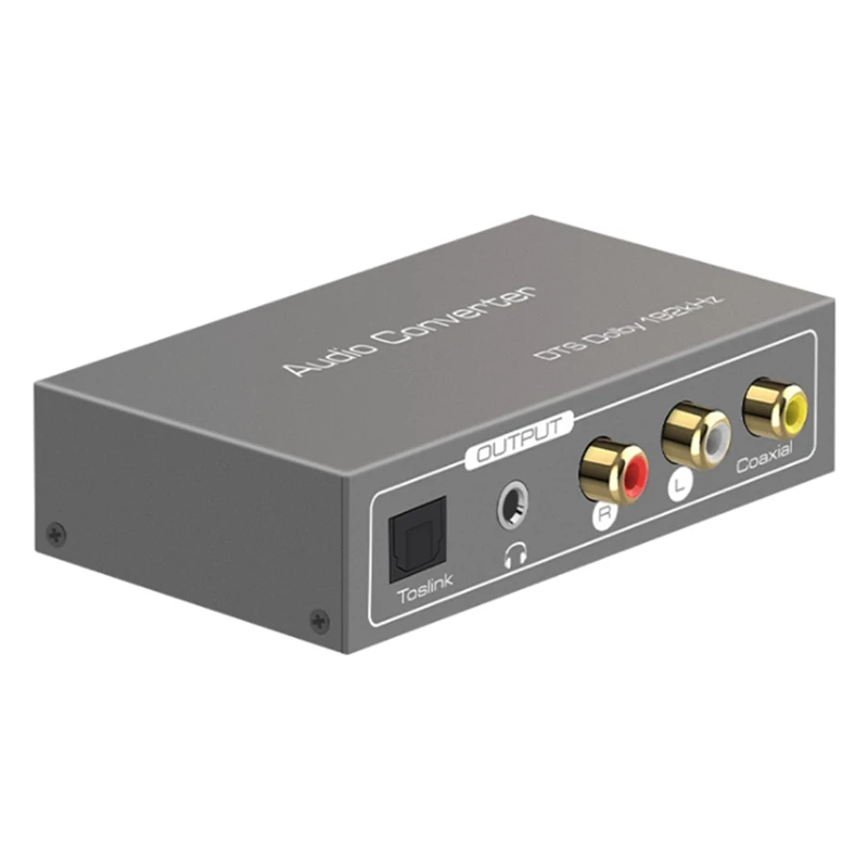 192Khz DAC Audio Converter Toslink Optical Coaxial HDMI-Compatible ARC to Coaxial Toslink L/R 3.5mm Jack Adapter
192Khz DAC Audio Converter Toslink Optical Coaxial HDMI-Compatible ARC to Coaxial Toslink L/R 3.5mm Jack Adapter
