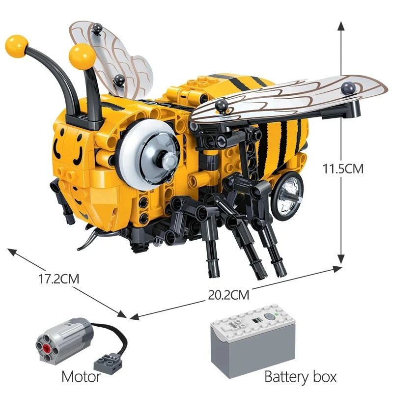 285PCS Simulated Bee Fly Model Building Blocks Insect DIY Electric City Blocks Technic Bricks sets Toy for Chidren Christmas
285PCS Simulated Bee Fly Model Building Blocks Insect DIY Electric City Blocks Technic Bricks sets Toy for Chidren Christmas