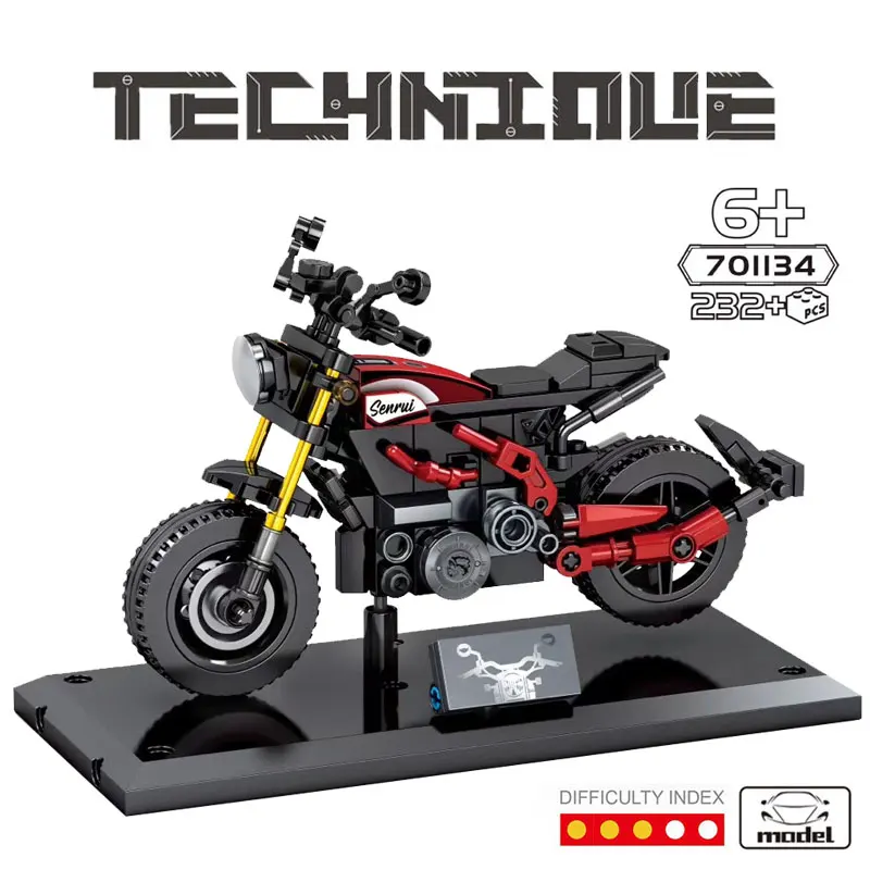 City Technical Motorcycle Car Building Blocks Mechanical Speed Motorbike Model Toys Racing Cars DIY Assembled Bricks for Kids
City Technical Motorcycle Car Building Blocks Mechanical Speed Motorbike Model Toys Racing Cars DIY Assembled Bricks for Kids