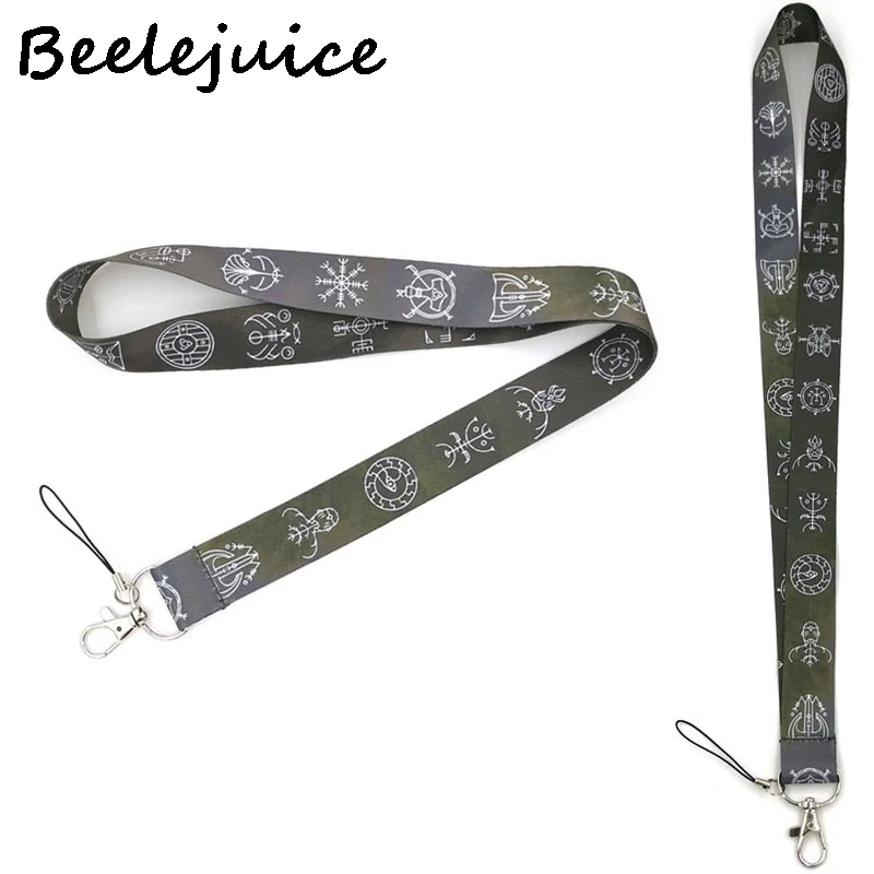 24pcs Viking symbols Vintage men couple Neck Strap Lanyard keychain Mobile Phone ID Badge Holder Key Chain Keyrings Accessories
24pcs Viking symbols Vintage men couple Neck Strap Lanyard keychain Mobile Phone ID Badge Holder Key Chain Keyrings Accessories