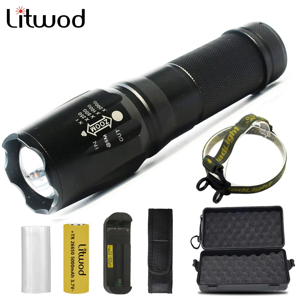 

XHP50.2 4-core High Quality LED Flashlight 5 Modes Waterproof Zoomable Torch 26650/18650/AAA Battery XM-L T6 Lantern for Camping