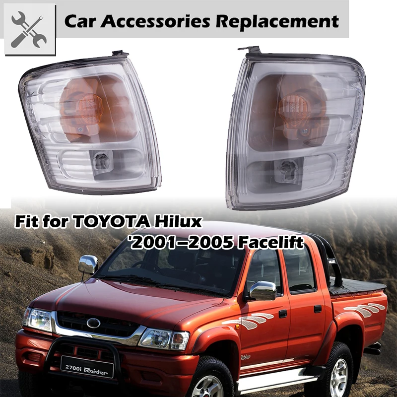 Turn Signal Light Corner Lamp Side Indicator Fit For Toyota Hilux 2001-2005 Facelift Car Accessories Replacement
Turn Signal Light Corner Lamp Side Indicator Fit For Toyota Hilux 2001-2005 Facelift Car Accessories Replacement
