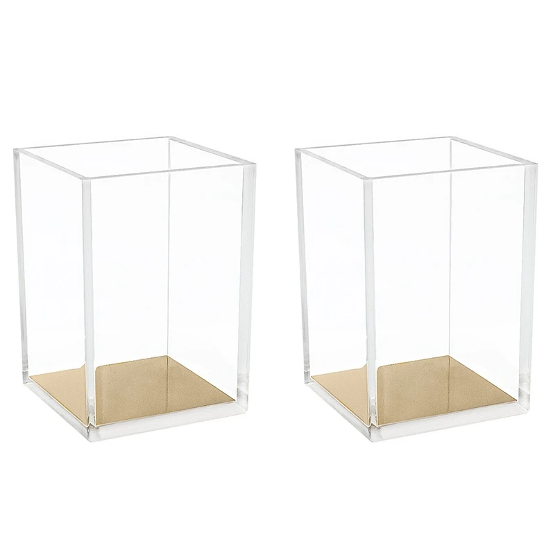 2 Packs Acrylic Pencil and Pen Holder Gold Desktop Stationery Organizer Office Desk Accessory Makeup Brush Storage Brush Bucket
2 Packs Acrylic Pencil and Pen Holder Gold Desktop Stationery Organizer Office Desk Accessory Makeup Brush Storage Brush Bucket
