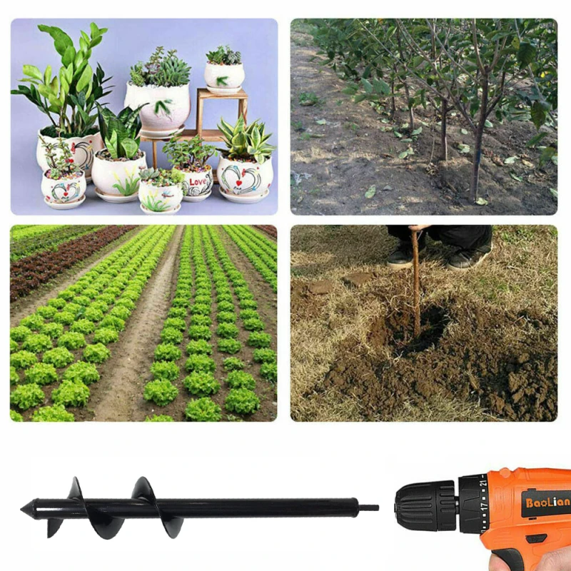 Garden Auger Flower Planter Spiral Drill Bit 3 X 18 Shaft Auger Drill Bit Yard Gardening Bedding Planting Post Hole Digger
Garden Auger Flower Planter Spiral Drill Bit 3 X 18 Shaft Auger Drill Bit Yard Gardening Bedding Planting Post Hole Digger
