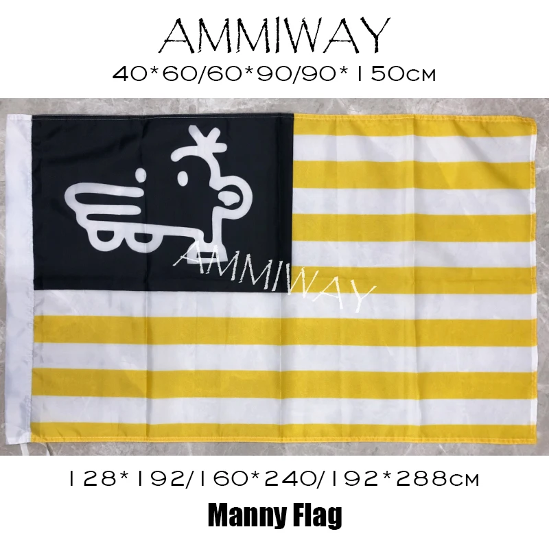 Американский сувенир AMMIWAY любой размер флаг соединенных штатов желтый и белый