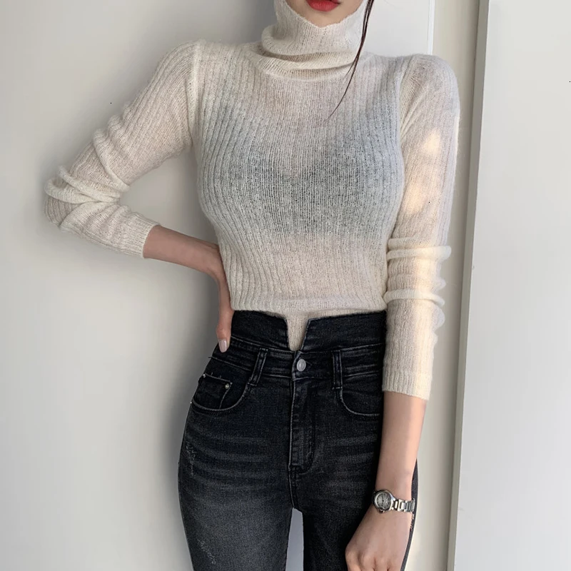 SISPELL Pure Color Casual Woemn's Base Sweater Turtle Neck Long Sleeve See Through Slimming For Female Sweater 2020 Fashion New
SISPELL Pure Color Casual Woemn's Base Sweater Turtle Neck Long Sleeve See Through Slimming For Female Sweater 2020 Fashion New