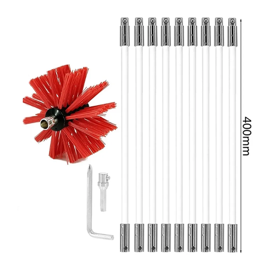 6/9Pcs Bendable Cleaning Brush Set For Chimney Fireplace Pipe Stove Range Hood Sweep Suitable For Metal Smokestacks
6/9Pcs Bendable Cleaning Brush Set For Chimney Fireplace Pipe Stove Range Hood Sweep Suitable For Metal Smokestacks