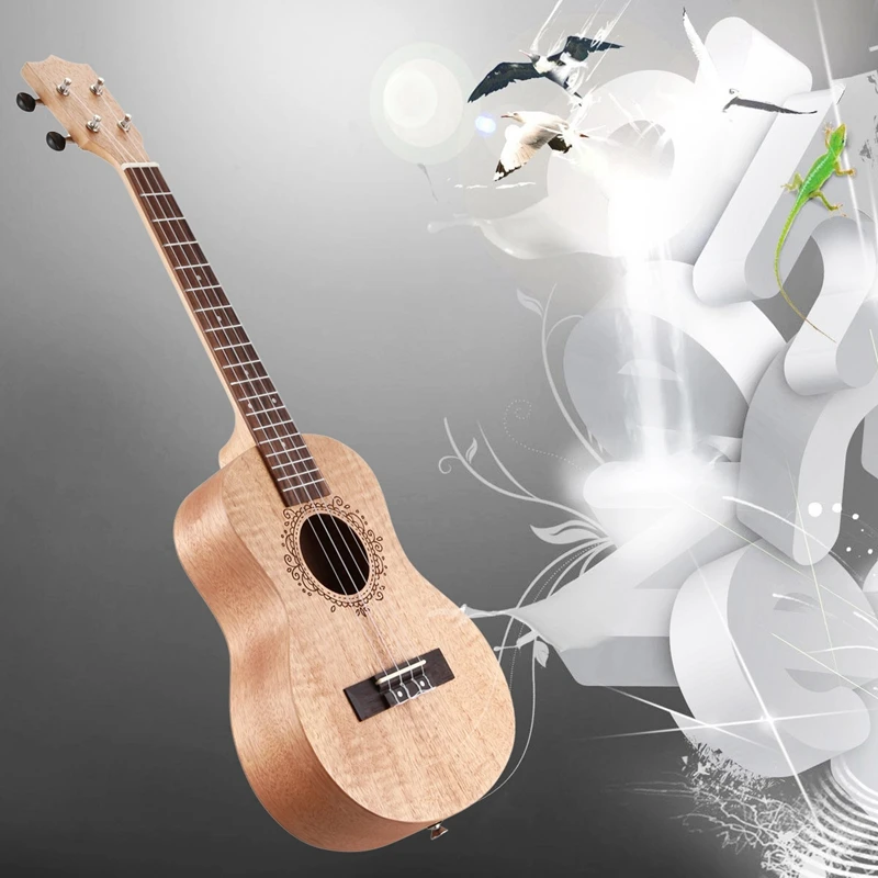 26 Inch Portable Okoume Wood Ukulele 18 Fret Tenor Ukulele Acoustic Cutaway Wood Color Guitar Mahogany Fit for Beginner Ukulele
26 Inch Portable Okoume Wood Ukulele 18 Fret Tenor Ukulele Acoustic Cutaway Wood Color Guitar Mahogany Fit for Beginner Ukulele