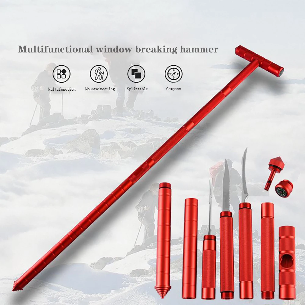 Multi function Trekking Poles Tactical Walking Sticks, Adjustable Height Aluminum Alloy Cane Pole, Collapsible Hiking Poles Set
Multi function Trekking Poles Tactical Walking Sticks, Adjustable Height Aluminum Alloy Cane Pole, Collapsible Hiking Poles Set