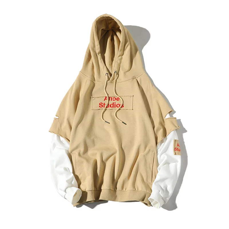 Korean Hoodie Sweatshirts Spring Men Streetwear Bts Mens Hoodies Male Ripped Fake Two Piece Hoodie Sweatshirt 
Korean Hoodie Sweatshirts Spring Men Streetwear Bts Mens Hoodies Male Ripped Fake Two Piece Hoodie Sweatshirt