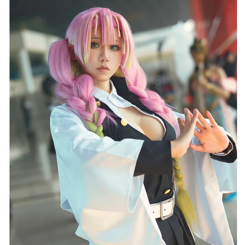 Anime Demon Slayer: Kimetsu no Yaiba Kanroji Mitsuri Cosplay Wigs Long Pink Mix Green Braid Hair + Free Wig Cap 80CM
Anime Demon Slayer: Kimetsu no Yaiba Kanroji Mitsuri Cosplay Wigs Long Pink Mix Green Braid Hair + Free Wig Cap 80CM