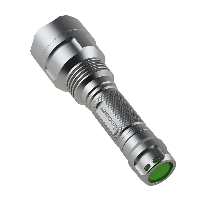 Astrolux C8 серебристый фонарик высокой яркости 1300 люмен 7/4 режима драйвер A6
