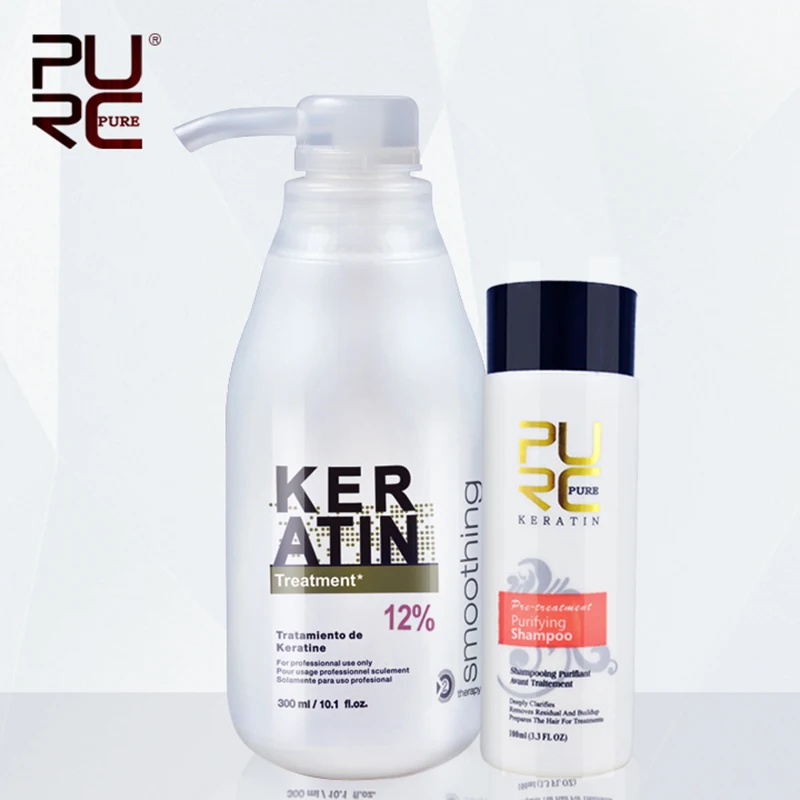 PURC Brazilian Keratin 12% Formalin 300ml Keratin Hair Treatment&100ml Purifying Shampoo Hair Straightening
PURC Brazilian Keratin 12% Formalin 300ml Keratin Hair Treatment&100ml Purifying Shampoo Hair Straightening