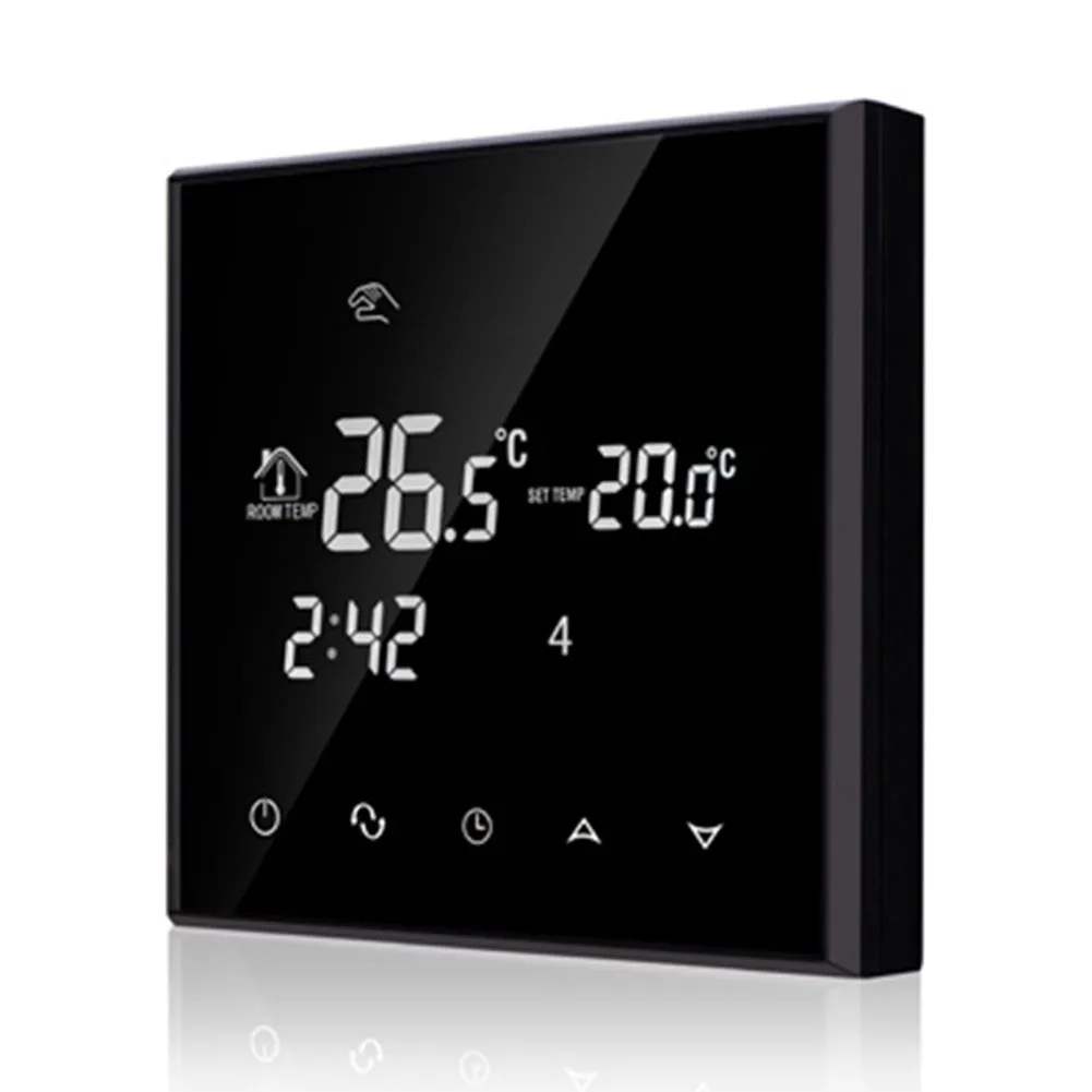 AC200-240V Digital LCD Display Touch Screen Thermostat System Temperature Regulator Floor Heating Temperature Adjustment
AC200-240V Digital LCD Display Touch Screen Thermostat System Temperature Regulator Floor Heating Temperature Adjustment