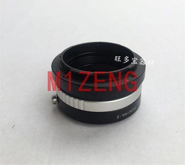 

pk(A)-Nik Z Mount Adapter ring for Petax K PK DA FA mount lens to nikon Z z5 z6ii z7ii Z6 Z7 z50 full frame mirrless Camera body