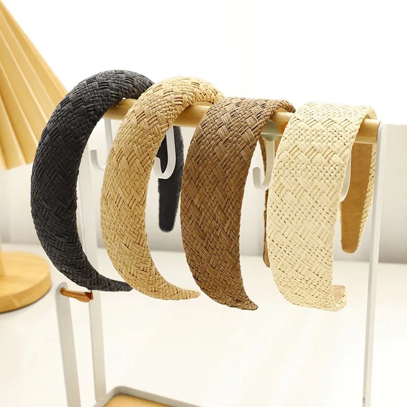 Retro Bohemian Hairband Straw Weave Filling Headband for Women Solid Color Cross Handmade Hair Hoop Hairband Hair Accessories
Retro Bohemian Hairband Straw Weave Filling Headband for Women Solid Color Cross Handmade Hair Hoop Hairband Hair Accessories
