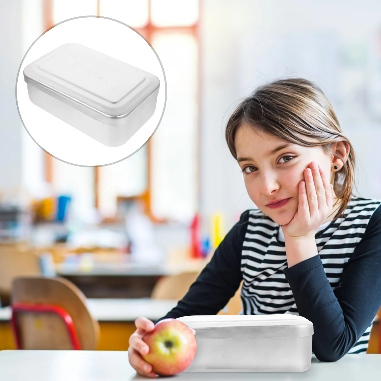 1 Pc Durable Aluminum Lunch Box for Outdoor Use Steaming Rice (Silver) 
1 Pc Durable Aluminum Lunch Box for Outdoor Use Steaming Rice (Silver)