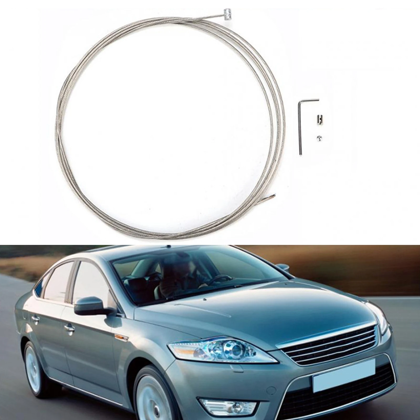Car Handbrake Broken Snapped Bonnet Release Cable Fix Repair Kit for Ford Mondeo MK4 2007+, A good replacement for the old
Car Handbrake Broken Snapped Bonnet Release Cable Fix Repair Kit for Ford Mondeo MK4 2007+, A good replacement for the old