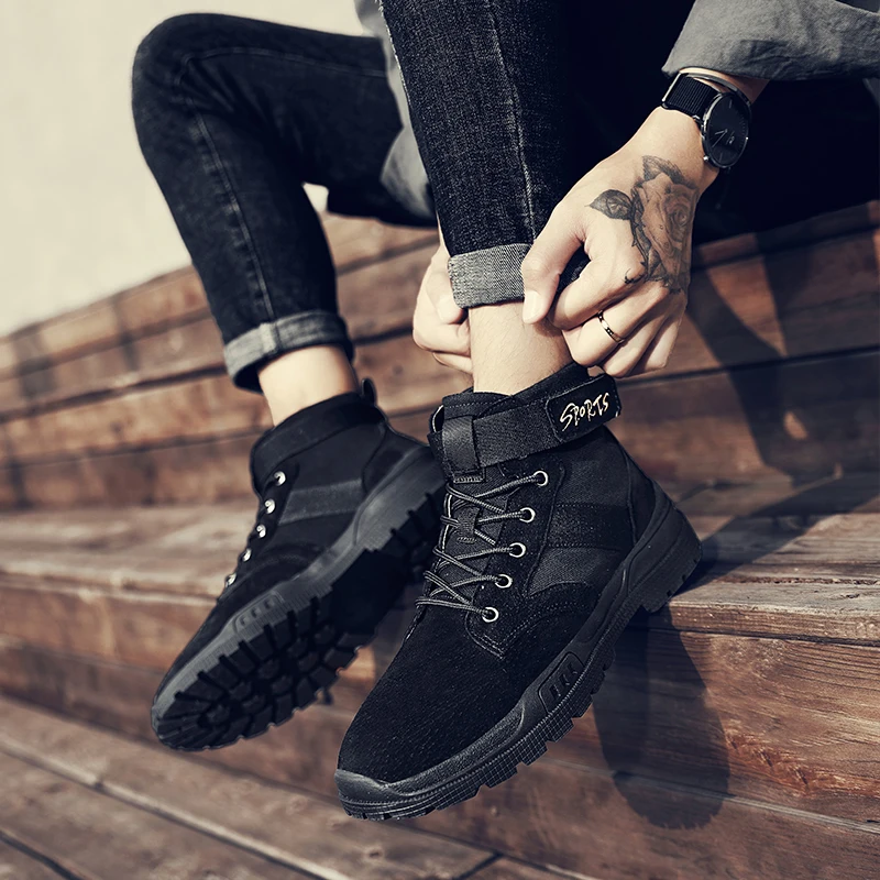 Mens Sneakers Casual Ocio Men's High Top Casual Leather Shoes For Men Boots Sneakers Zapatillas Invierno Hombre Wear Man
Mens Sneakers Casual Ocio Men's High Top Casual Leather Shoes For Men Boots Sneakers Zapatillas Invierno Hombre Wear Man