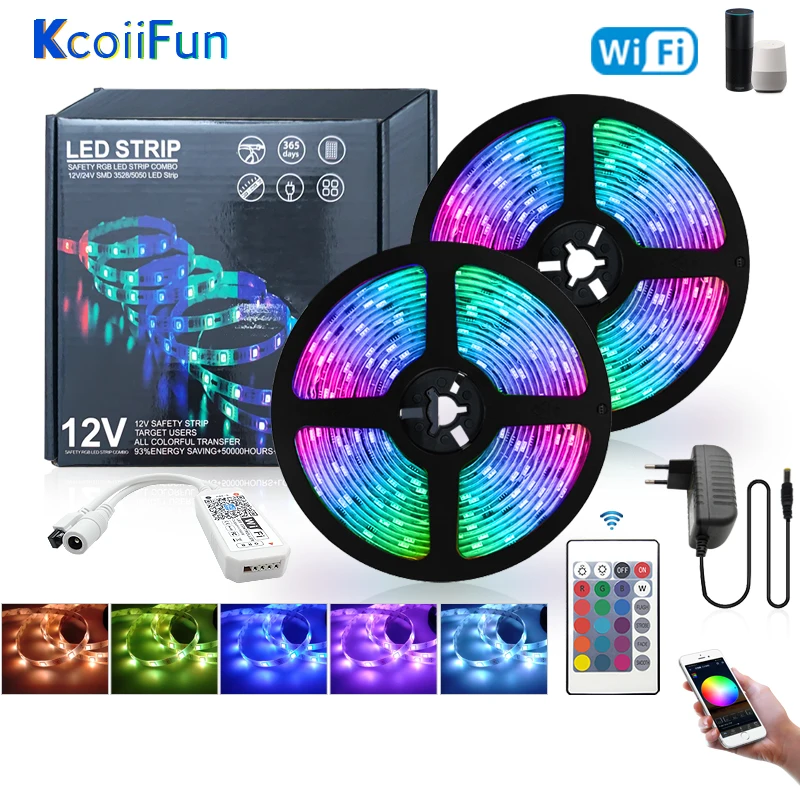 Светодиодная лента с дистанционным управлением по Bluetooth/Wi-Fi RGB SMD2835/5050, светодиодная Светильник та Diod DC 12 В, водонепроницаемая светодиодная л...
Светодиодная лента с дистанционным управлением по Bluetooth/Wi-Fi RGB SMD2835/5050, светодиодная Светильник та Diod DC 12 В, водонепроницаемая светодиодная л...