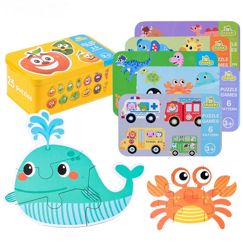 Hot Baby Wooden Puzzle Learning Toys for Children Educational Toy Kids Animal Dinosaur Vehicle Wood Jigsaw Matching Puzzles Game
Hot Baby Wooden Puzzle Learning Toys for Children Educational Toy Kids Animal Dinosaur Vehicle Wood Jigsaw Matching Puzzles Game